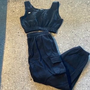 Boohoo size large sweatpant set